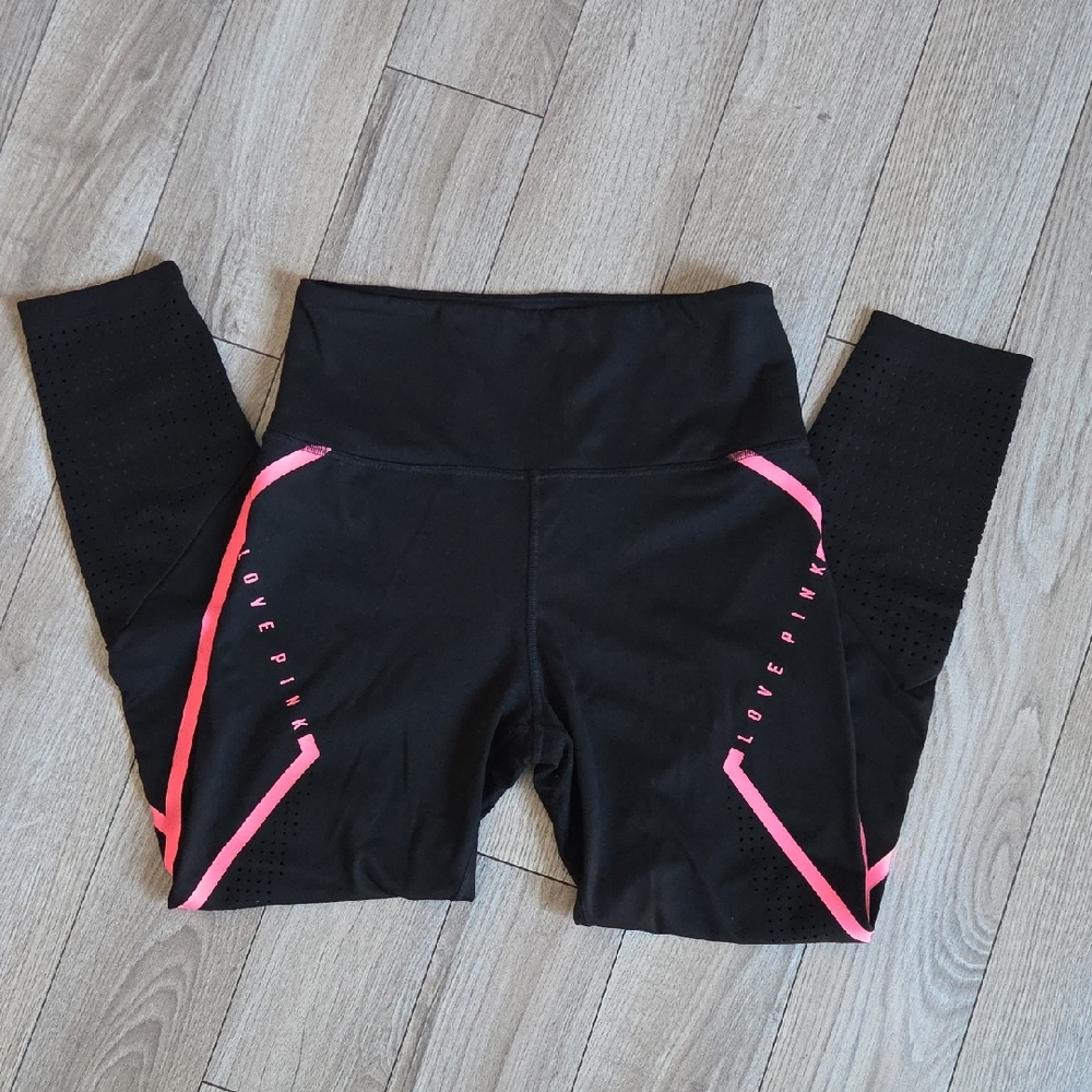 Victoria's Secret Black and Pink Leggings